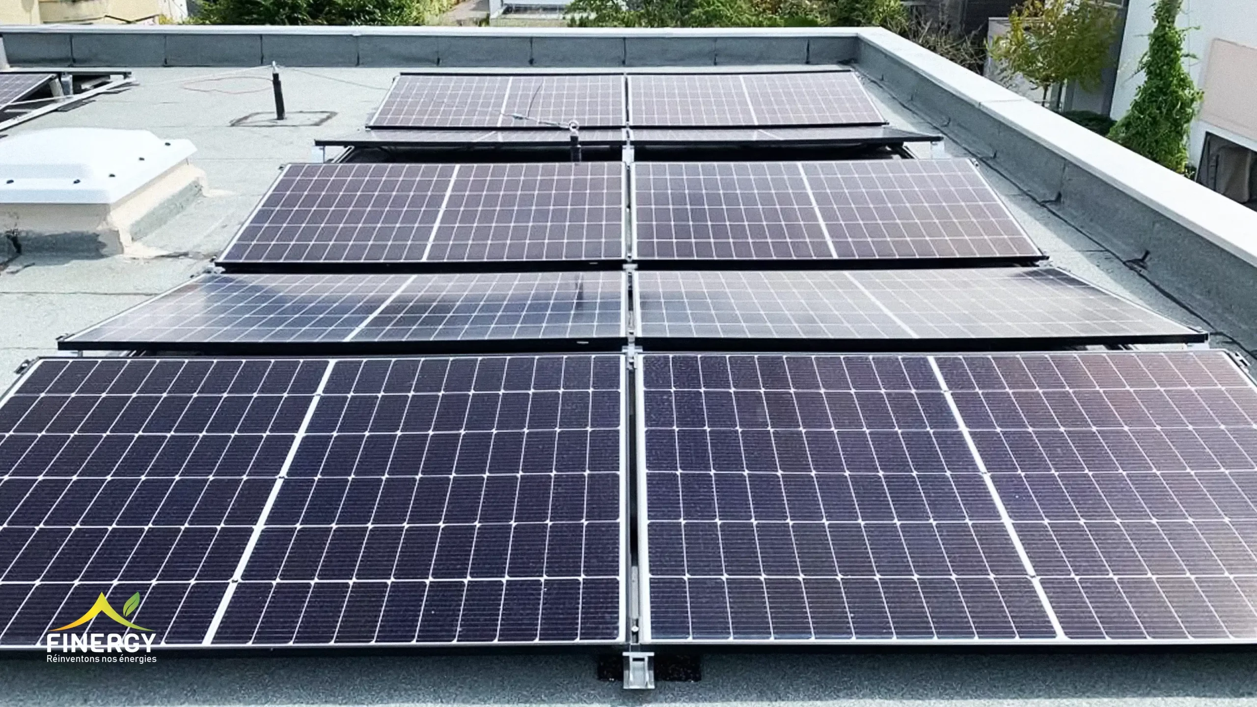 Panneaux solaire toit plat